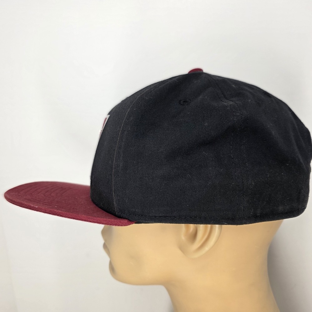 Vintage Nike Hat Cap Snap Back Black Red Swoosh Baseball World Class Athletes - Picture 7 of 14